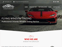 Tablet Screenshot of orlandoflyingwindowtinting.com